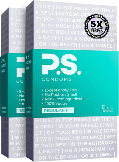 PS Condoms Exceptionally Thin Latex Condoms for Men